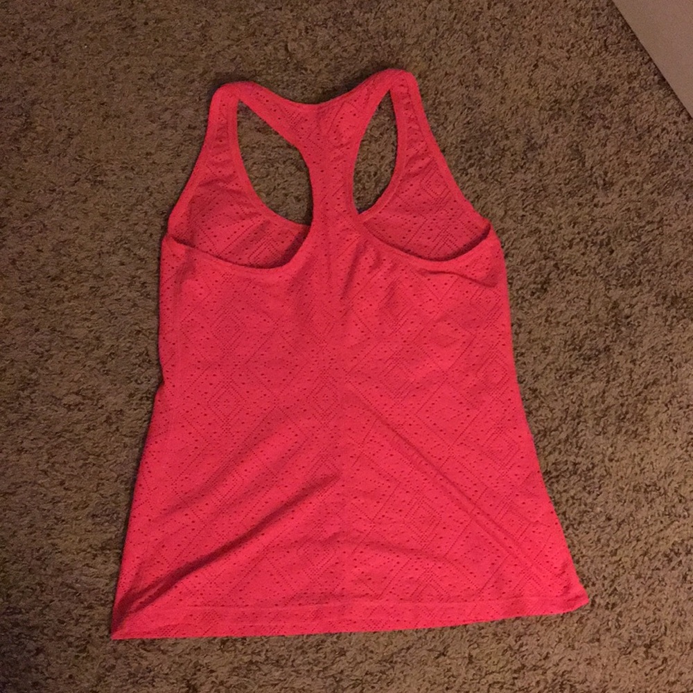 Neon Pink Racer Back Tank - Picture 2 of 3